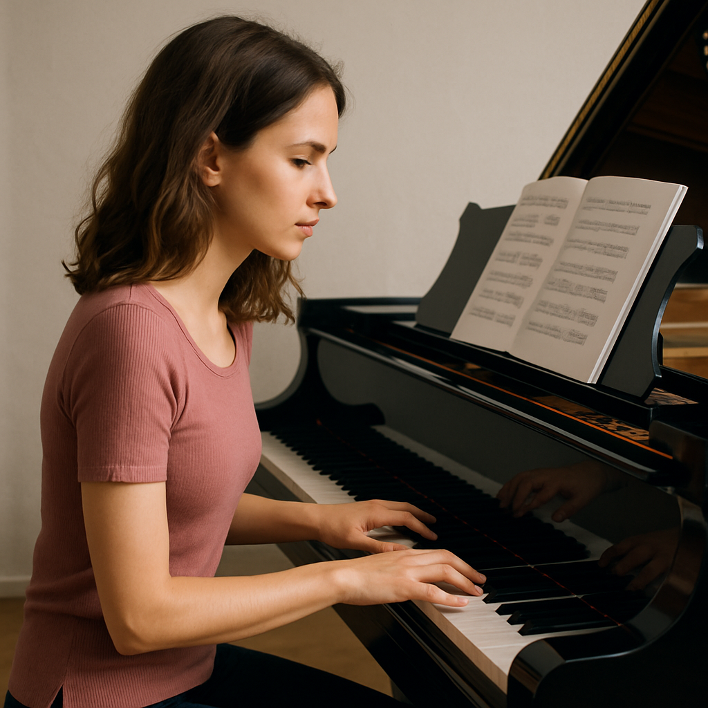 Pianist tracking structured practice in Soundsteps